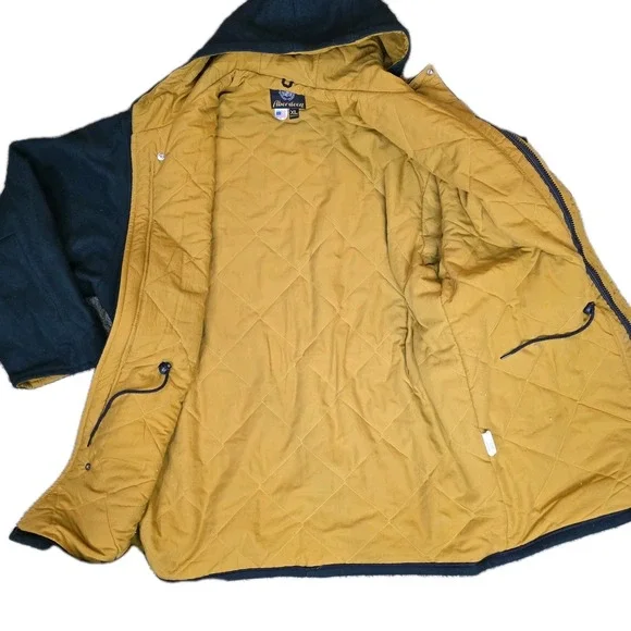 Aberdeen Wool Coat Jacket Men's‎ Size XL Made in The USA Nautical Green Wood